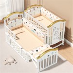 Baby Crib Supplier - White Solid Wood Cradle