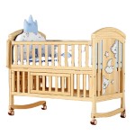 Baby Crib Supplier - Solid Wood Adjustable Wheels