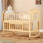 Baby Crib Supplier - Solid Wood Adjustable Wheels