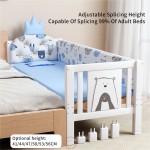 Kids Bed Supplier - Solid Wood Expandable with Guardrail