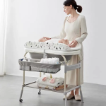 Diaper Changing Table Supplier - Portable Solid Wood with Wheels