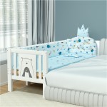 Wooden Toddler Bed Manufacturer - European Style with Guardrail