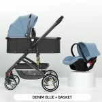 Baby Carriage Manufacturer - Pu Leather 360 Rotation