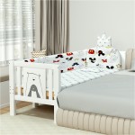 Wooden Toddler Bed Manufacturer - European Style with Guardrail