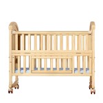 Baby Crib Supplier - Solid Wood Adjustable Wheels