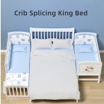 Baby Crib Supplier - European White Paint Multifunctional