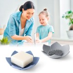Single-Tier Silicone Soap Dish Manufacturer - Modern Self-Draining Waterfall Tray