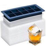 Whiskey Ice Cube Mold Factory - Clear Crystal Plastic Silicone Square Container