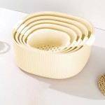 Double Layer Kitchen Colander Manufacturer - Plastic Rotating Fruit Vegetable Cleaning