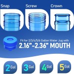 5 Gallon Silicone Water Bottle Cap Manufacturer - Non Spill 55mm Reusable Cover