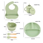 Baby Feeding Bowls Set Factory - 2025 BPA Free Silicone Bottle Brush Spoon Cups