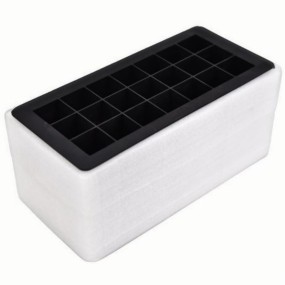 Mini Ice Cube Mold Manufacturer - 21 Cavity Small Square Clear Block Maker Machine