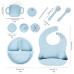 Baby Silicone Feeding Mat Set Manufacturer - Cute Portable with 450ml Bottle