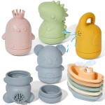 Baby Bath Water Spray Toy Manufacturer - Wholesale Silicone Tumbler Animal Bear Mold