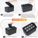 Reusable Ice Cube Tray Factory - 8-Cavity PP Plastic Eco-Friendly Ice Cream Maker