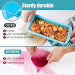 Rectangle Silicone Freezer Container Manufacturer - Lid Soup Sauce Ice Cream Mold