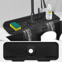 Sink Splash Guard Manufacturer - Silicone Faucet Mat Washable Drip Protector Pad