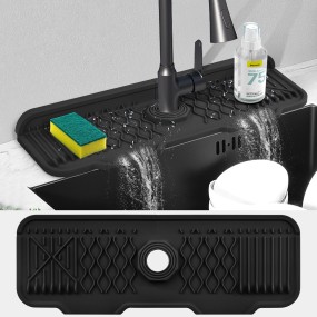 Sink Splash Guard Manufacturer - Silicone Faucet Mat Washable Drip Protector Pad