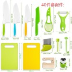 Mini Plastic Children's Kitchen Knife Manufacturer - Custom Logo 46Pcs Set