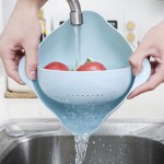 Rotating Kitchen Bowl Factory - Double-layer Plastic Eco-friendly Drain Basin