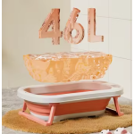 Toddler Bath Tub Bathmat Manufacturer - Whale Folding Non Slip Legs Deep Pink