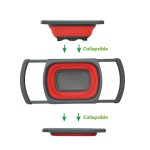 Collapsible Strainer Factory - Tomato Fruit Vegetable Silicone Plastic Sink Basket