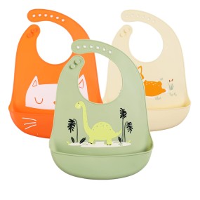 Baby Print Silicone Bib Set Factory - Custom Waterproof Low Price Wholesale