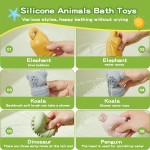Baby Bath Water Spray Toy Manufacturer - Wholesale Silicone Tumbler Animal Bear Mold