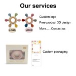 Unicorn Silicone Teether Manufacturer - Fun Beaded Key Design BPA-Free Food Grade