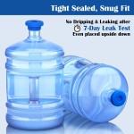 Silicone Water Jug Cap Manufacturer - Custom logo 5 Gallon Non-Spill Anti-Splash