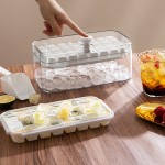 Silicone Ice Cube Tray Factory - Portable One-Touch Release 64 Grids Maker