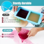 Silicone Freezer Container Factory - 1-2 Cup Rectangle Mold Soup Sauce Ice Cube Tray