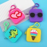 Silicone Children's Coin Purse Factory - Rectangle Zipper Closure Waterproof Gift