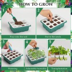 Garden Germination Tray Factory - 4 12 Cell Silicone Plant Nursery Seedling Tray