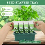 Garden Germination Tray Factory - 4 12 Cell Silicone Plant Nursery Seedling Tray