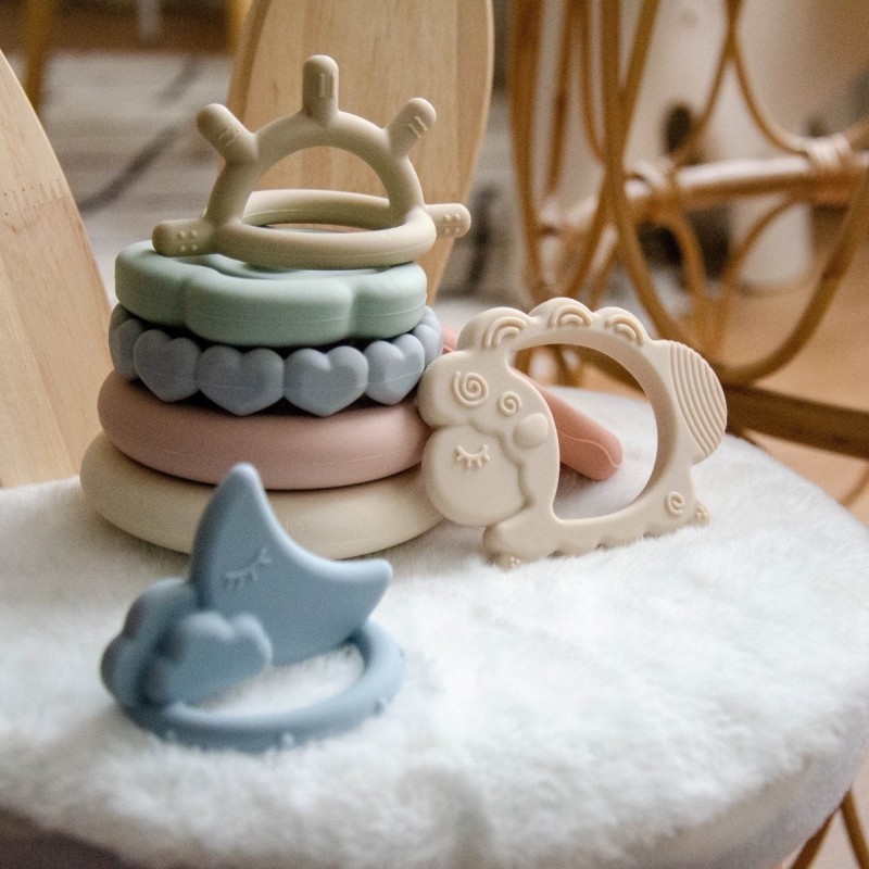 Cute Baby Bunny Teether Toy Manufacturer - Soft Silicone Animal Training Rabbit