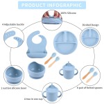 Baby Feeding Bowls Set Factory - 2025 BPA Free Silicone Bottle Brush Spoon Cups