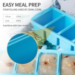 Extra-large Rectangle Silicone Freezer Container Manufacturer - 1-2 Cup Inner Tray