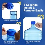 5 Gallon Silicone Water Bottle Cap Manufacturer - Non Spill 55mm Reusable Cover
