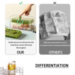 Silicone Ice Cube Tray Factory - Portable One-Touch Release 64 Grids Maker