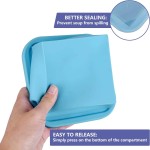 Kitchen Freezer Container Manufacturer - 1-2 Cup Silicone Ice Cube Bowl Tray Mold