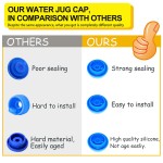 Water Jug Cap Manufacturer - Custom 3 5 Gallon Reusable Food Grade Silicone Cover