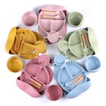 Baby Feeding Bowls Set Factory - 2025 BPA Free Silicone Bottle Brush Spoon Cups