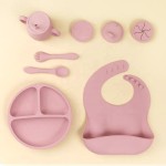 Baby Silicone Feeding Mat Set Manufacturer - Cute Portable with 450ml Bottle
