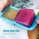 Silicone Freezer Container Factory - 1-2 Cup Rectangle Mold Soup Sauce Ice Cube Tray
