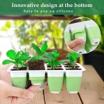 Garden Germination Tray Factory - 4 12 Cell Silicone Plant Nursery Seedling Tray