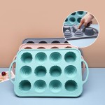 Muffin & Cupcake Pan Factory - Nordic Style Nonstick Food Grade Silicone Quick Release