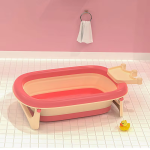 Foldable Baby Bathtub Factory - 2025 Hot Sale Plastic Cute Style Shower Keep Temp