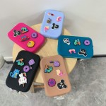 Silicone Coin Purse Square Factory - Pineapple Money Bag Colorful Cartoon Bulk