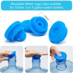 5 Gallon Silicone Water Jug Cap Factory - BPA-Free 55mm Non-Spill Replacement Lids